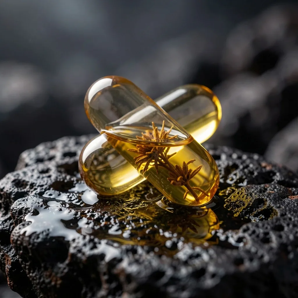 Single supplement capsule with liquid extract